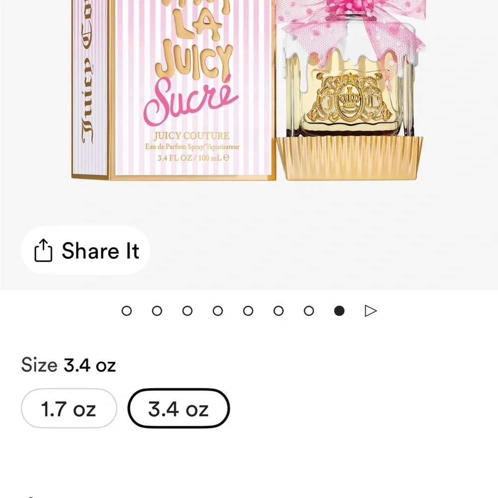 Juicy Couture Viva La Juicy Sucre Eau de Parfum 3.4 oz, New in sealed box - Picture 3 of 11